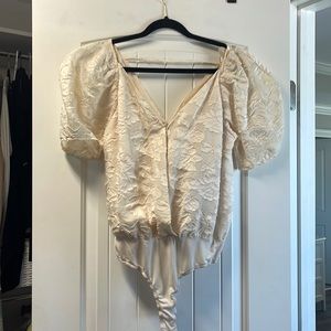 ASTR puff sleeve bodysuit